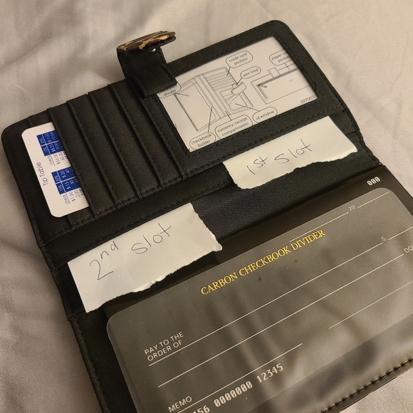 Slimline Checkbook & Credit Card Holder - Picture 5 of 5